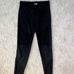 cut out mesh leggings
